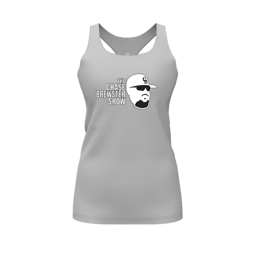 [FT0TRBGY-FYS-LOGO1] Decker Racerback Tank Top (Female Youth S, Gray, Logo 1)
