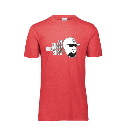 [FTSCUBRD-YS-LOGO1] Decker Youth Tri-Blend T-Shirt - Short Sleeve (Youth S, Red)