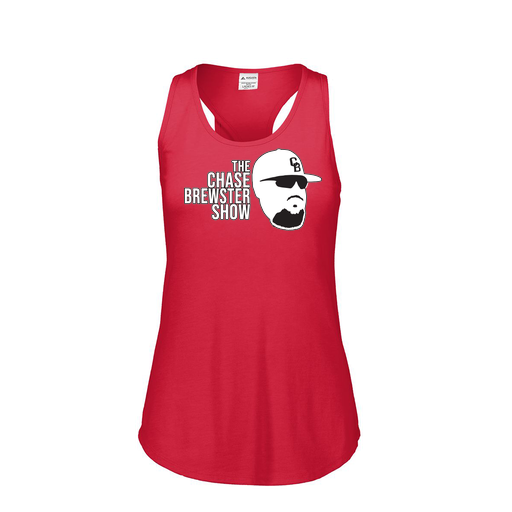 [3078.V96.S-LOGO1] Ladies Tri Blend Tank Top (Female Adult S, Red)