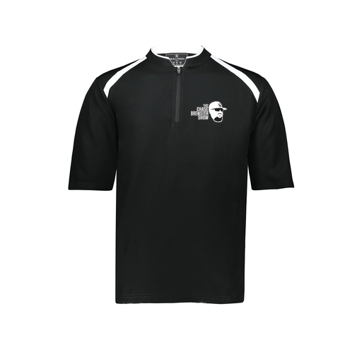 [229581-AS-BLK-LOGO1] Men's Dugout Short Sleeve Pullover (Adult S, Black)