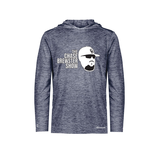 [FOLHCGNV-AS-LOGO1] Decker Men's Charge Hoodie (Adult S, Navy)