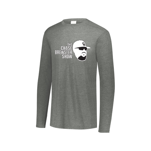 [FTLCUBGY-AXS-LOGO1] Decker Men's Tri-Blend T-Shirt - Long Sleeve (Adult XS, Gray)