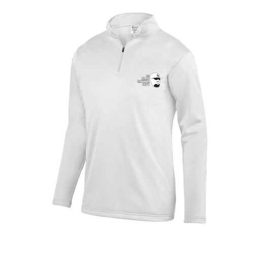 [DFW-FFQZ-WHT-AS-LOGO1] Men's FlexFleece 1/4 Zip (Adult S, White)