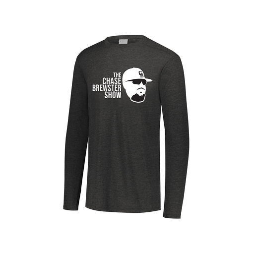 [FTLCUBBK-YS-LOGO1] Decker Youth Tri-Blend T-Shirt - Long Sleeve (Youth S, Black)