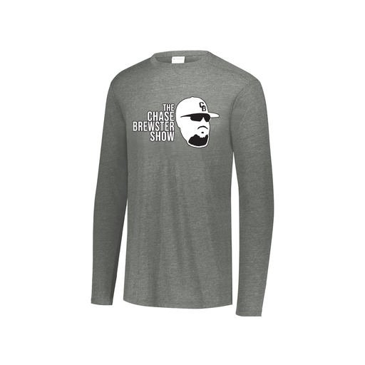 [FTLCUBGY-YS-LOGO1] Decker Youth Tri-Blend T-Shirt - Long Sleeve (Youth S, Gray)
